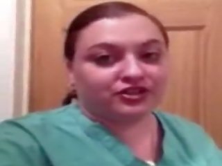 Chubby Nurse films Her Huge Tits, Free HD x rated video f6