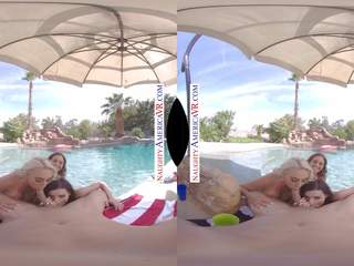 Obraznic america vr - piscina petrecere se transformă în fantastic sex in patru pe memorial zi