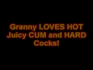 Granny gets a GANG BANG and Cum Bath